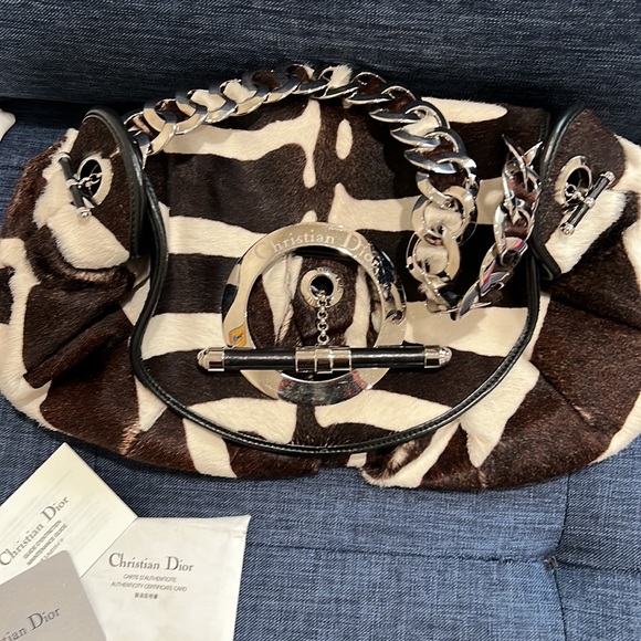 Authentic Dior jazzclub zebra pony hair bag - Picture 4 of 11